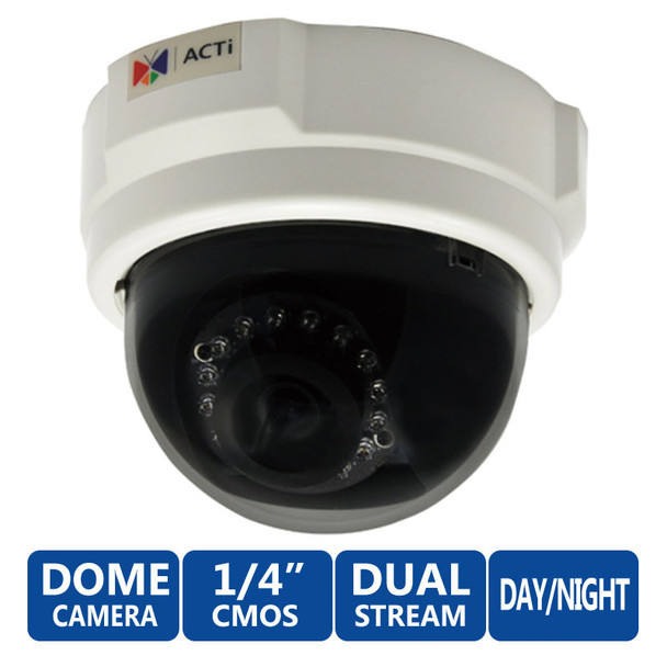 ACTi E52 720P HD Dome Security Camera (IR Day/Night)