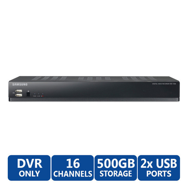 Samsung Hanwha SRD-1640-500 16 Channel DVR, 500 GB HDD discontinued