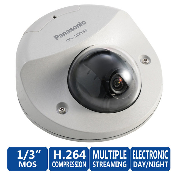 Panasonic WV-SW155 720p Vandal Resistant Fixed Dome Network Camera