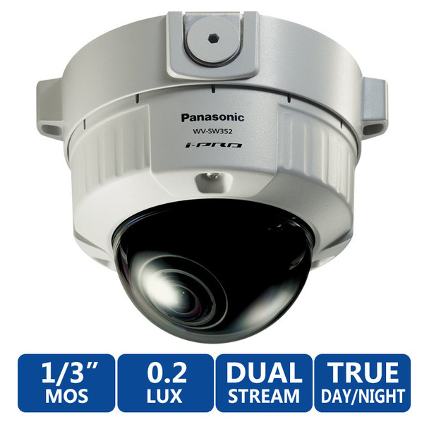 Panasonic WV-SW352 Super Dynamic Vandal Resistant Dome Network Camera
