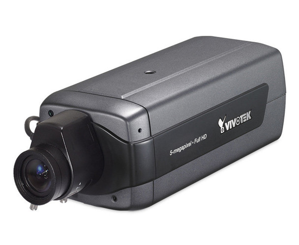 Vivotek IP8172P 5MP IP Security Camera - P-Iris Fixed, 3.3-10.5mm Varifocal, WDR, 1080P, IR-cut