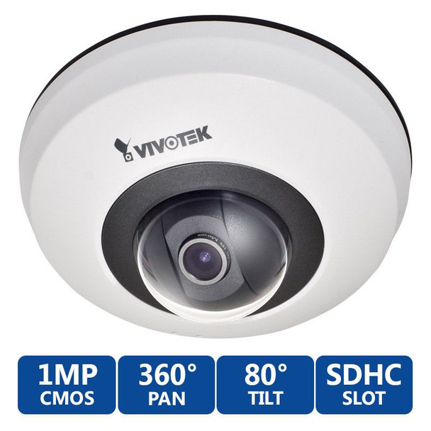 Vivotek PD8136 1MP Pan/Tilt PoE Dome Network Security Camera