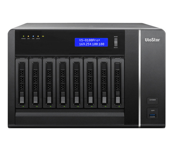 QNAP VS-8140-PRO+ 40ch VioStor Network Video Recorder - 8-Bay
