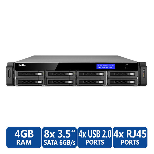 QNAP VS-8124U-RP-Pro+ 24-channel VioStor Rackmount NVR