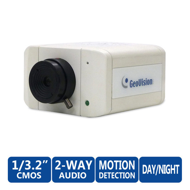 GeoVision GV-BX3400-2F 3 Megapixel WDR Day/Night IP Security Camera (12mm fixed lens)