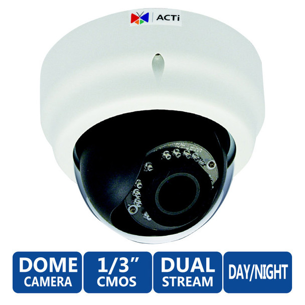 ACTi E65 Indoor IR Day/Night 3MP Dome HD Security Camera