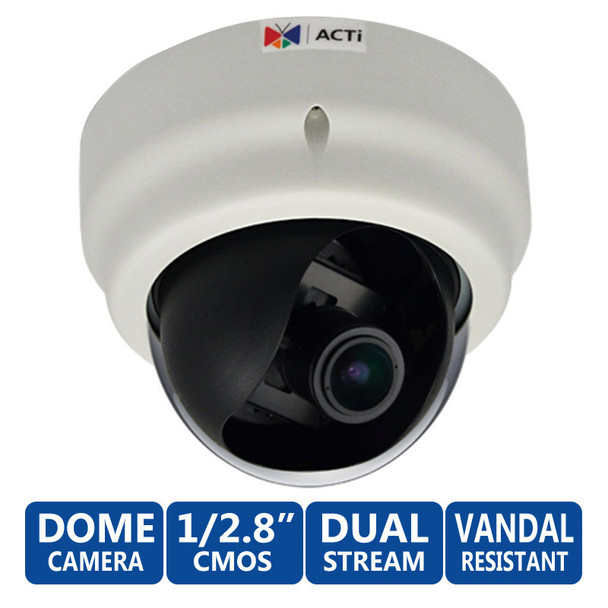 ACTi E67 Indoor Low Light 1080P Full HD Dome Security Camera
