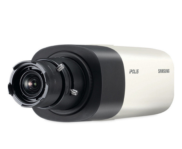 Samsung SNB-5004 1.3MP Indoor Box IP Security Camera - 60fps at 720P, 130db WDR, C/CS Mount Lens