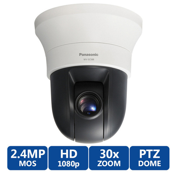 Panasonic WV-SC588 Super Dynamic 1080P HD PTZ Dome Camera