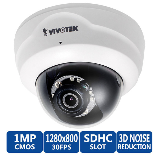 Vivotek FD8137H 720p HD Indoor IR Dome IP Camera - WDR Pro