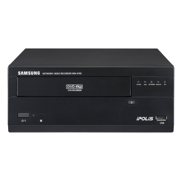 Samsung SRN-470D-500 4-ch Network Video Recorder NVR 500GB Storage