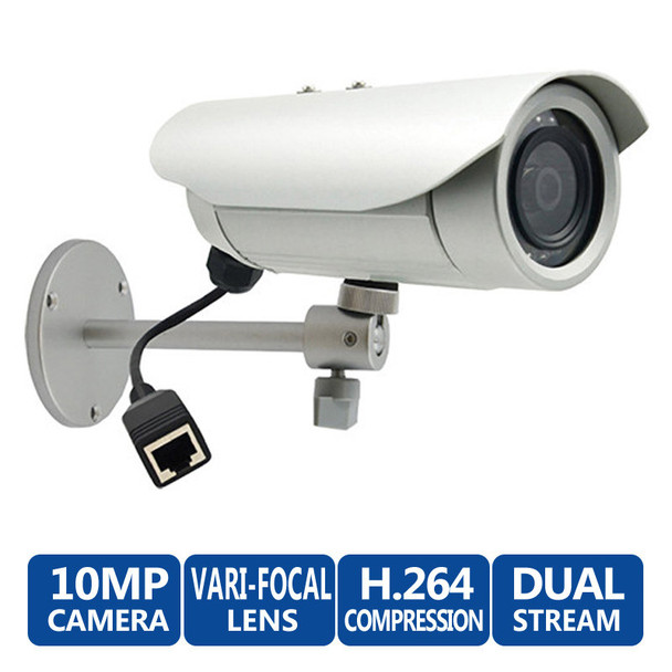 ACTi E48 10MP Outdoor IR Bullet IP Security Camera, WDR, 3-13mm lens