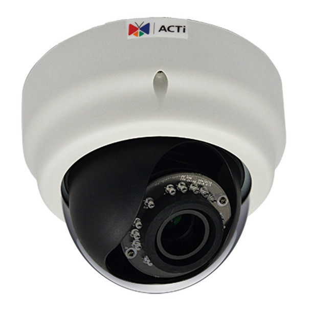 ACTi E68 1.3MP Indoor IR Dome IP Camera, WDR, 2.8-12mm lens