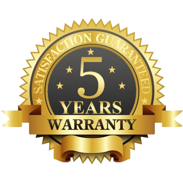 5 Years Limited Manufacturer Warranty