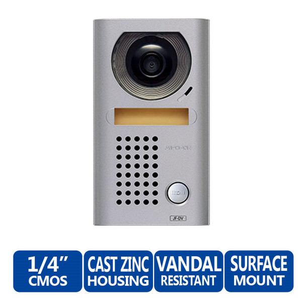 Aiphone JF-DV Vandal-Resistant Surface Mount Color Video Door Station - 1