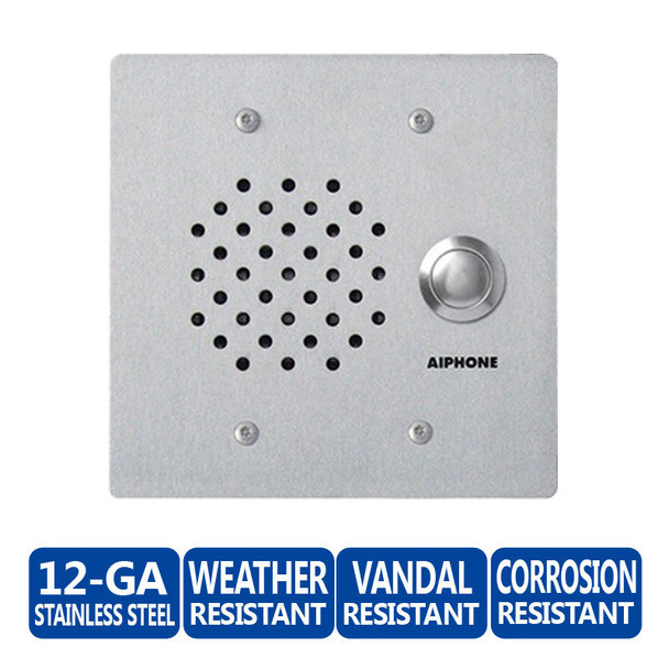 Aiphone LE-SS/A 2-Gang Door Station - LAF-C, Vandal and Weather Resistant - 2 Aiphone LE-SS/A 2-Gang Door Station - LAF-C, Vandal and Weather Resistant - 2