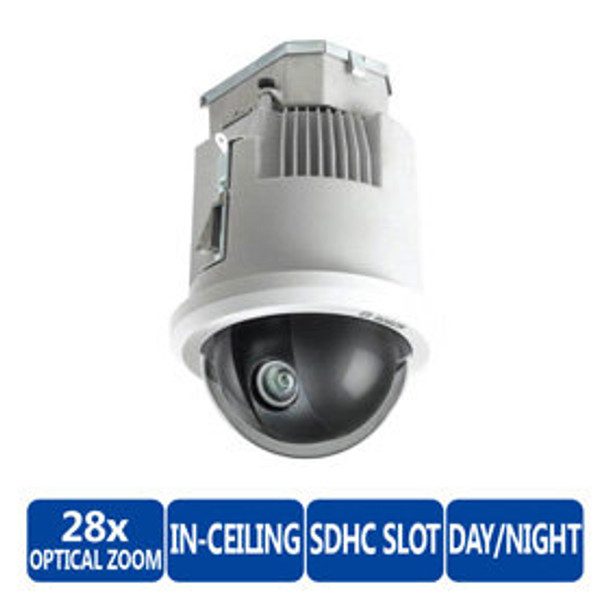 Bosch VG5-7028-C2PT4 Indoor PTZ Dome IP Security Camera - 28x Optical Zoom, AUTODOME 7000 Series