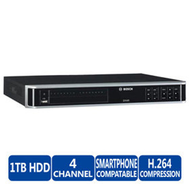 Bosch DVR-3000-04A100 DIVAR 3000 4 Channel Digital Video Recorder - 1TB Storage, 960H