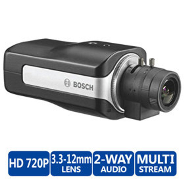 Bosch NBN-40012-V3 1MP Indoor Box IP Security Camera - 3.3~12mm Varifocal Lens - 2