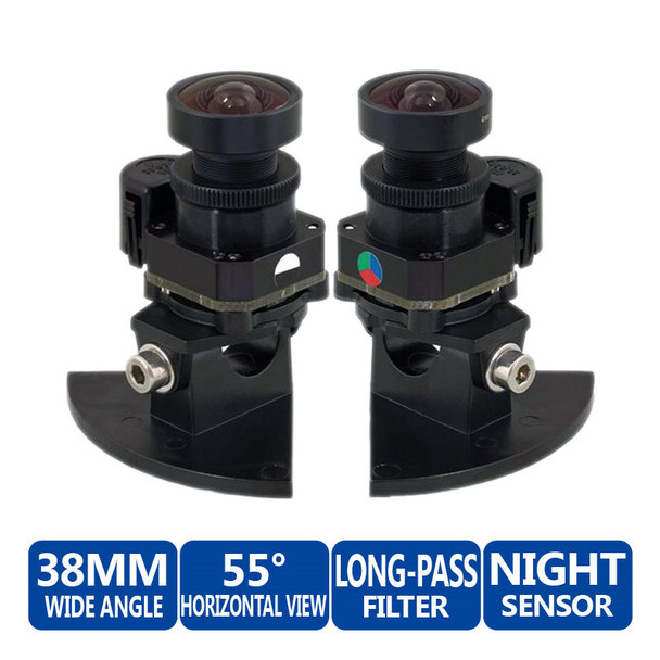 MOBOTIX MX-D15-MODULE-N38 38mm Wide Angle Night Lens Unit - DualDome D15 Cameras