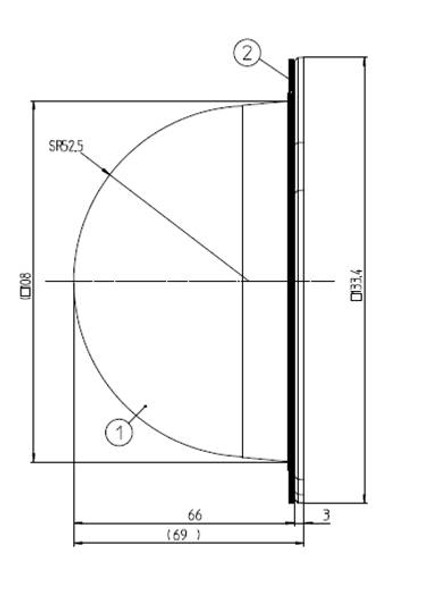 Panasonic WV-CW4C Clear Dome Cover