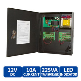 Samsung PWR-12DC-16-10 16-Camera 12VDC 10Amp Power Supply - for Analog Cameras