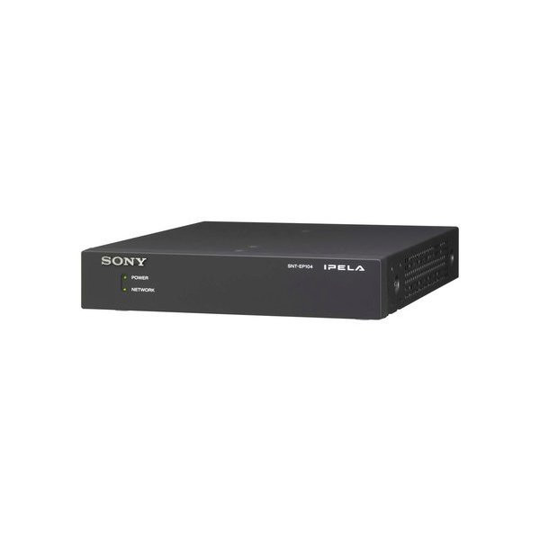 Sony SNT-EP104 Standalone 4-Channel Box Type Video Encoder - JPEG/ MPEG-4/H.264, XDNR, ONVIF, Dual Streaming