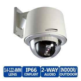 Speco OPTZ36XO Indoor/Outdoor PoE PTZ Dome IP Security Camera - 3.4-122.4mm Lens (White)
