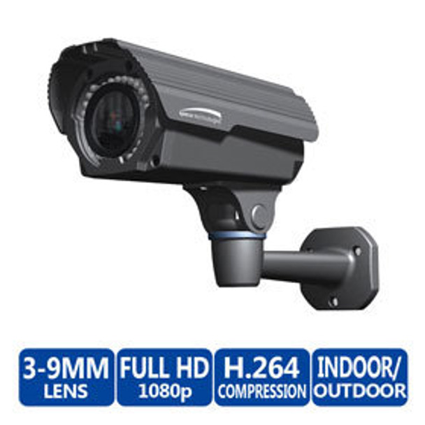 Speco VIP2B1M 1080p Indoor/Outdoor Bullet IP Security Camera - Built-In Heater