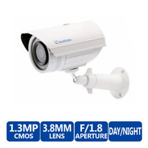 Geovision GV-EBL1100-2F 1.3MP IR Outdoor Bullet IP Security Camera - 3.8mm Fixed Lens