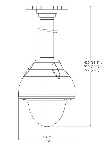 Bosch VDA-PMT-DOME Outdoor Pipe Mount - 2