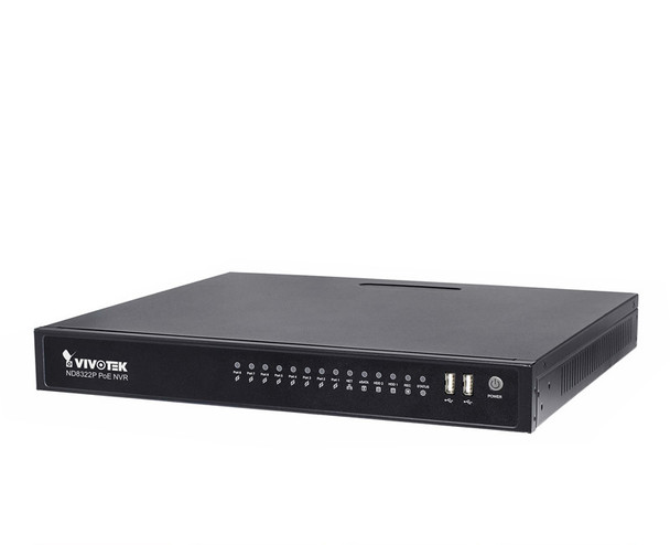 Vivotek ND8322P 8 Channel Plug and Play Network Video Recorder - Built-in POE switch