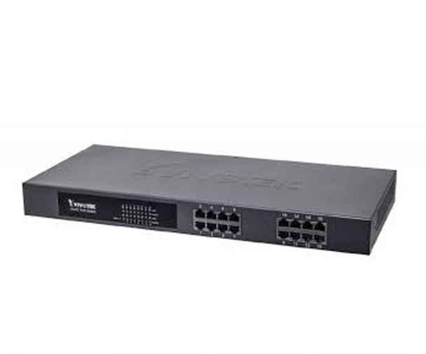Vivotek AW-FET-160A-250 16 Port Unmanaged Power Over Ethernet Switch - 250W PoE Budget