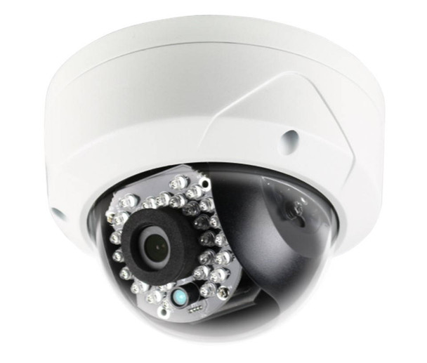 2 Megapixel InfraRed for Night Vision Indoor and Outdoor Dome Network (IP) Security Camera, H.265 Compression, Weatherproof Fixed Lens, CMIP7422-M