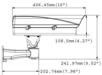 GeoVision GV-LPC1100 1.3MP License Plate Camera Bullet IP Security Camera - Maximum Speed 75Mph