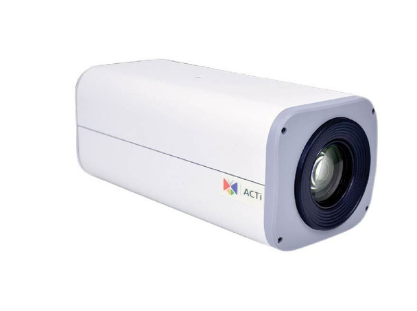 ACTi B27 IP Box Security Camera - 3MP, Day/Night, Superior WDR, 12x Optical Zoom, SD Card Slot