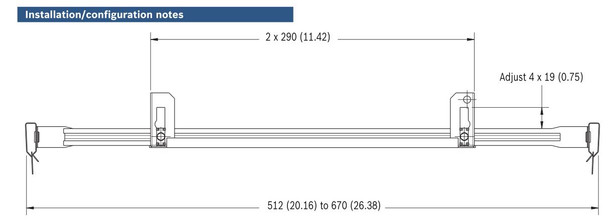 Bosch VGA-IC-SP Suspension In-Ceiling Support Kit