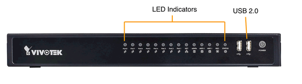 Vivotek ND8422P 16 Channel Network Video Recorder - 8 PoE Ports, No HDD Included