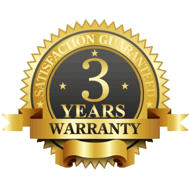3 Years Limited Manufacturer Warranty