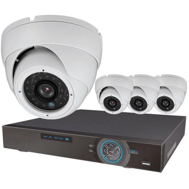 DH Vision 4-Camera 1080p HD-CVI Dome Security Camera System