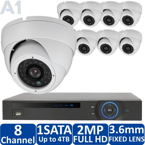 DH Vision 8-Camera HD-CVI Security Camera System