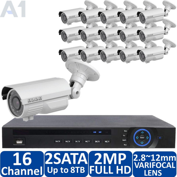 DH Vision 16-Camera HD-CVI Security Camera System