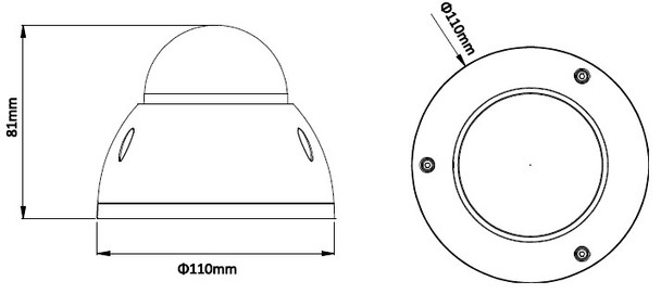 IPC-HDBW4800E Dimension