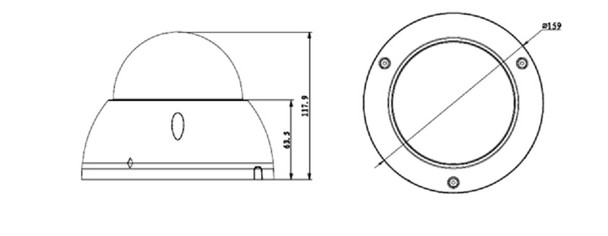 Dahua IPC-HDBW81200E-Z 12MP (4K) Dome IP Security Camera - 4.1~16.4mm Motorized Lens