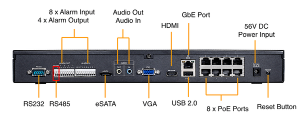 Vivotek ND8422P-2TB 16 Channel Network Video Recorder - 2TB HDD included