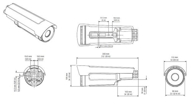 Axis Q2901-E PT Temperature Measurement and Alarm Camera