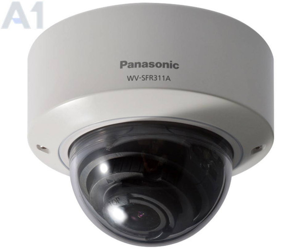 Panasonic WV-SFR311A 1MP Dome IP Security Camera - 2.8~10mm Varifocal Lens, 720p, WDR 133dB, Weatherproof