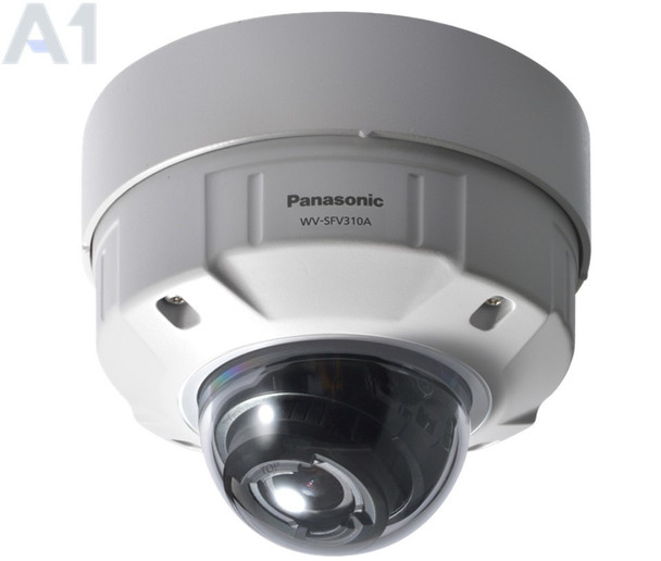 Panasonic WV-SFV310A Dome IP Security Camera - 2.8~10mm Varifocal Lens, 1MP 720p, WDR, Audio, Weatherproof