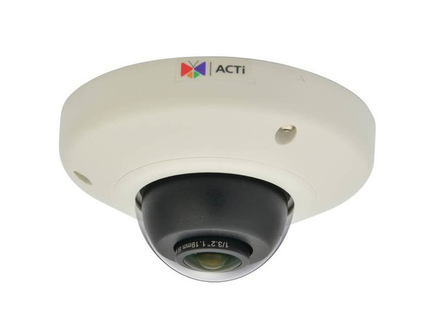 ACTi E98 IP Fisheye Dome Security Camera - 4K Resolution, 1.37mm Lens, Basic WDR, SD Card Slot, Weatherproof