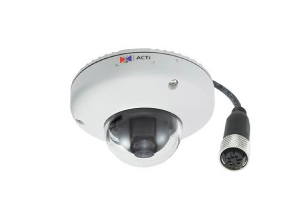 ACTi E919M 3MP Outdoor Fisheye Mini Dome IP Security Camera - 1.19mm Fixed Lens, Superior WDR, SD Card Slot